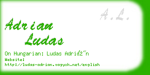 adrian ludas business card